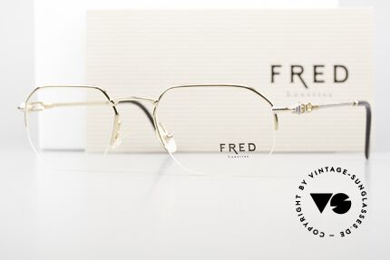 Fred Shetland Semi Rimless Luxury Frame, Size: medium, Made for Men