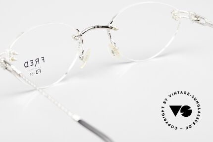 Fred Orcade F3 Rimless Platinum Eyeglasses, Size: medium, Made for Women
