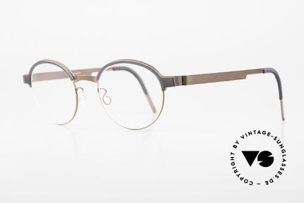 Lindberg 9840 Strip Titanium Panto Designer Glasses Men, light as a feather but extremely stable & very durable, Made for Men