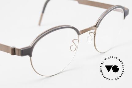 Lindberg 9840 Strip Titanium Panto Designer Glasses Men, unworn, new old stock with original case by Lindberg, Made for Men