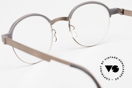 Lindberg 9840 Strip Titanium Panto Designer Glasses Men, orig. DEMO lenses can be replaced with prescriptions, Made for Men