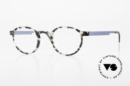 Lindberg 1014 Acetanium Round Specs Panto Mosaic Details