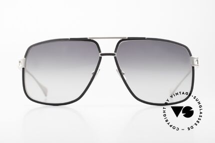 Maybach The Defiant I Platinum Shades Nappa Leather, expensive luxury men sunglasses; platinum plated, Made for Men