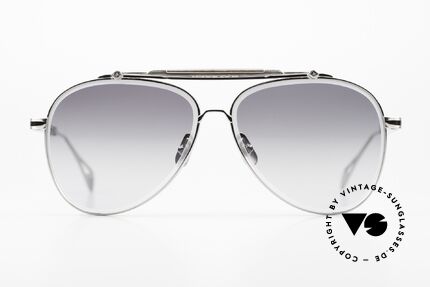 Maybach The Observer I Aviator Ruthenium Ebony, precious luxury men's sunglasses in Aviator Style, Made for Men