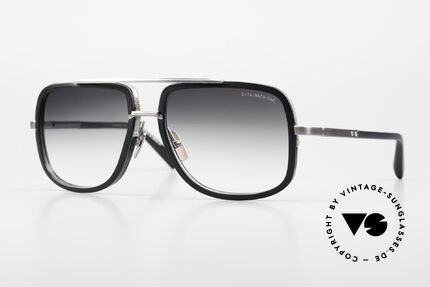 DITA Mach One Men's Shades Square Pilot, DITA Mach-One, DRX-2030-E-BLK-SLV in size 59/17, Made for Men