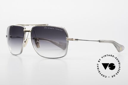 DITA Symeta Type 403 Flight Series Frame Palladium, aviator glasses modified in "wrap around" design, Made for Men