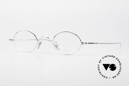Lunor V 101 Small Oval Frame Platinum Details