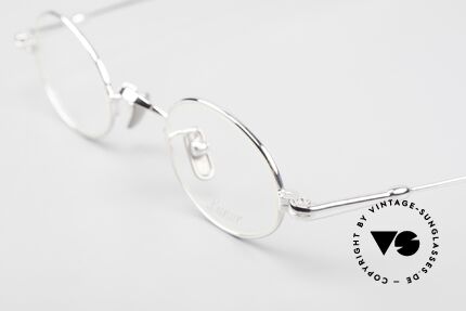 Lunor V 101 Small Oval Frame Platinum, a rare old Lunor specs from the late 90's / early 2000's, Made for Men and Women