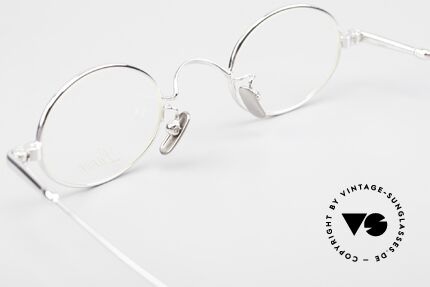 Lunor V 101 Small Oval Frame Platinum, Size: small, Made for Men and Women