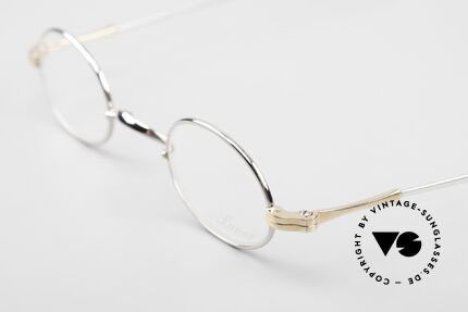 Lunor II 04 Oval Frame Limited Bicolor, XS size 37/25, can be glazed with strong prescriptions, Made for Men and Women