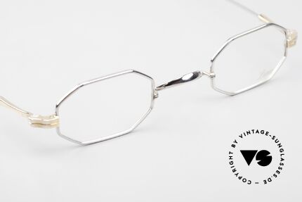 Lunor II 01 Octagonal Limited Bicolor, XS size 37/24, can be glazed with strong prescriptions, Made for Men and Women