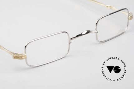 Lunor I 13 Telescopic Square Eyeglasses Bicolor, original more than 20 years old; timelessly elegant, Made for Men and Women