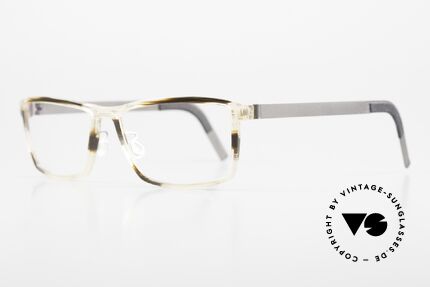 Lindberg 1245 Acetanium Men's Glasses Crystal Brown, interesting pattern of the frame in crystal & brown, Made for Men
