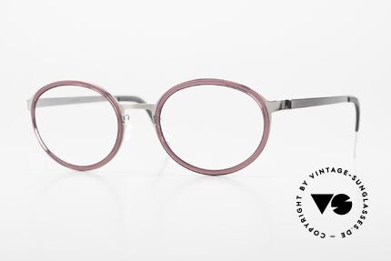 Lindberg 9740 Strip Titanium Oval Ladies Specs Raspberry Details