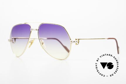 Cartier Vendome Santos - M Purple To Yellow Gradient, Santos Decor (with 3 screws): MEDIUM size 59-16, 140, Made for Men and Women