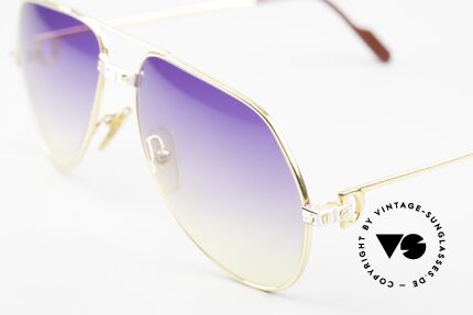 Cartier Vendome Santos - M Purple To Yellow Gradient, worn by actor Christopher Walken (JAMES BOND, 1985), Made for Men and Women