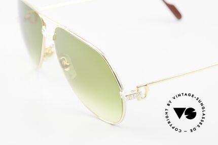 Cartier Vendome Santos - M Aviator Shades 1980's 1990's, worn by actor Christopher Walken (JAMES BOND, 1985), Made for Men and Women