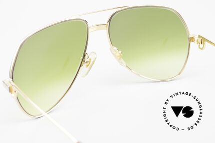 Cartier Vendome Santos - M Aviator Shades 1980's 1990's, 2. hand model, but in mint condition + orig. Cartier box, Made for Men and Women