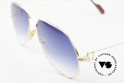 Cartier Vendome LC - S Luxury Sunglasses from 1983, this pair (Louis Cartier decor): in SMALL size 56-14, 130, Made for Men and Women