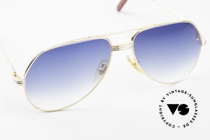 Cartier Vendome LC - S Luxury Sunglasses from 1983, new, blue-gradient sun lenses, with 100% UV protection, Made for Men and Women