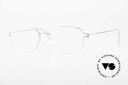 Lindberg Santi Air Titan Rim Classic Men's Frame Silver, LINDBERG Air Titanium Rim eyeglasses in size 47-18, Made for Men