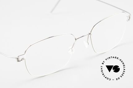 Lindberg Santi Air Titan Rim Classic Men's Frame Silver, unworn, NOS, with original magnetic case by Lindberg, Made for Men