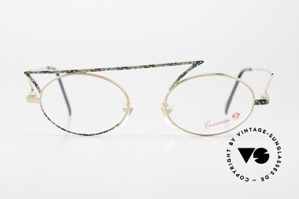 Casanova LC30 ZigZag Frame Flash Design, rare & interesting 90's vintage eyeglasses from Italy, Made for Men and Women