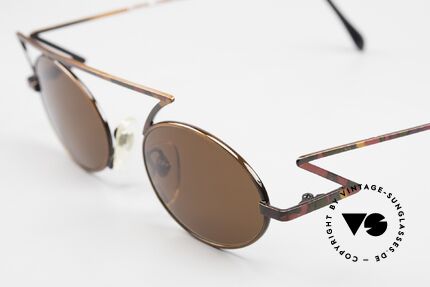 Casanova LC30 Zig Zag Sunglasses 1990's, LC ="Liberty Collezione", which is Ital. "Art Nouveau", Made for Men and Women