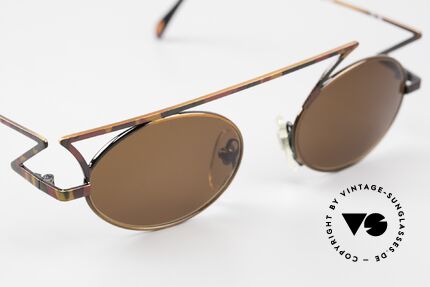 Casanova LC30 Zig Zag Sunglasses 1990's, unworn (like all our artistic vintage Casanova models), Made for Men and Women