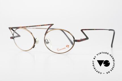 Casanova LC30 Art Nouveau Eyeglass-Frame, model is often called zig-zag glasses or "flash frame", Made for Men and Women