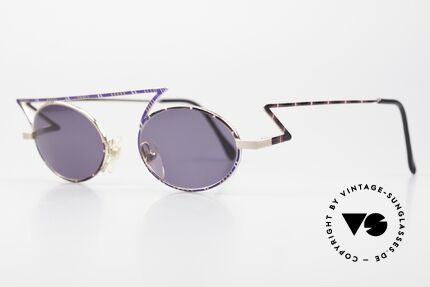 Casanova LC30 Art Nouveau Shades 1990's, model is often called zig-zag glasses / flash shades, Made for Men and Women