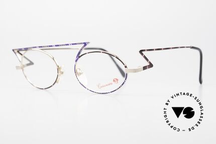 Casanova LC30 Designer Frame Art Nouveau, model is often called zig-zag glasses or "flash frame", Made for Men and Women