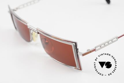 Casanova LC5 Square Gaudy 3D Red Lenses, frame design & color according to the "Belle Epoque"., Made for Men and Women