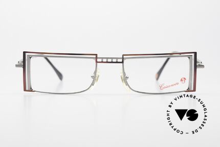 Casanova LC5 Square Frame Belle Epoque, interesting 1980'/90's vintage eyeglasses from Italy, Made for Men and Women