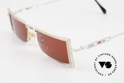 Casanova LC5 Square Frame 3D Red Lenses, frame design & color according to the "Belle Epoque"., Made for Men and Women