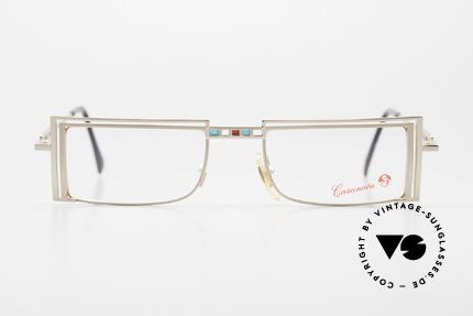 Casanova LC5 Square Specs Belle Epoque, interesting 1980'/90's vintage eyeglasses from Italy, Made for Men and Women