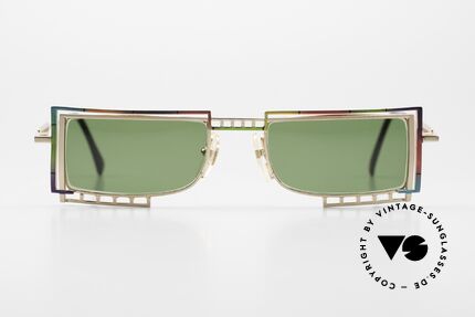 Casanova LC4 Rainbow Colored Shades 90's, interesting 1980's/90's vintage sunglasses from Italy, Made for Men and Women
