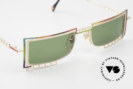Casanova LC4 Rainbow Colored Shades 90's, unworn original; green lenses (100% UV protection), Made for Men and Women