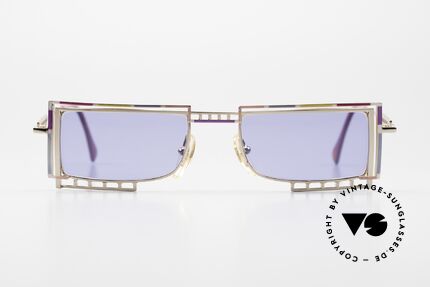 Casanova LC4 Square & Colorful Shades, interesting 1980's/90's vintage sunglasses from Italy, Made for Men and Women