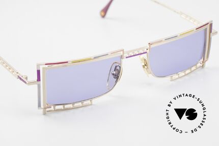 Casanova LC4 Square And Colorful Shades, unworn original; blue lenses with 100% UV protection, Made for Men and Women