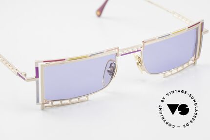 Casanova LC4 Square And Colorful Shades, unworn original; blue lenses with 100% UV protection, Made for Men and Women