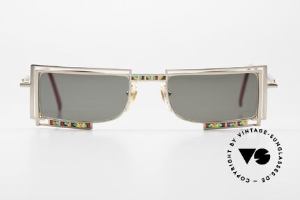 Casanova LC4 24kt Gold Plated Sunglasses, interesting 1980's/90's vintage sunglasses from Italy, Made for Men and Women