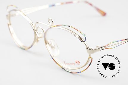 Casanova RC5 Special Glasses Elegant Colorful, precious gold-plated frame with multicolored pattern, Made for Women