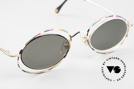 Casanova LC16 Crazy Shades Multicolored, unworn with green sun lenses for 100% UV protection, Made for Women
