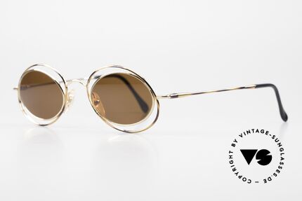 Casanova LC16 Women's Sunglasses Crazy, terrific frame pattern in gold, bronze and "tortoise", Made for Women