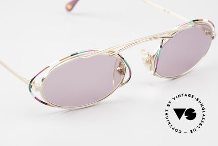 Casanova LC22 Art Nouveau Shades Purple, unworn with purple sun lenses for 100% UV protection, Made for Women