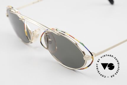 Casanova LC22 Crazy Shades Art Nouveau, precious gold-plated frame with multicolored pattern, Made for Women