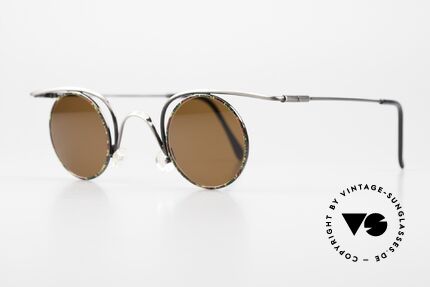 Casanova LC32 Crazy Round Shades 80s 90s, fantastic combination of color, shape & functionality, Made for Men and Women