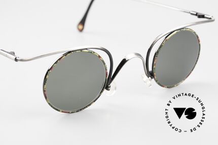 Casanova LC32 Crazy Round Shades Unisex, unworn with green sun lenses for 100% UV protection, Made for Men and Women