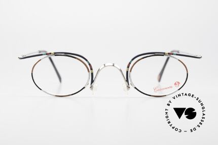 Casanova LC31 Crazy Oval Eyeglasses 90's, LC ="Liberty Collezione", which is Ital. "Art Nouveau", Made for Men and Women